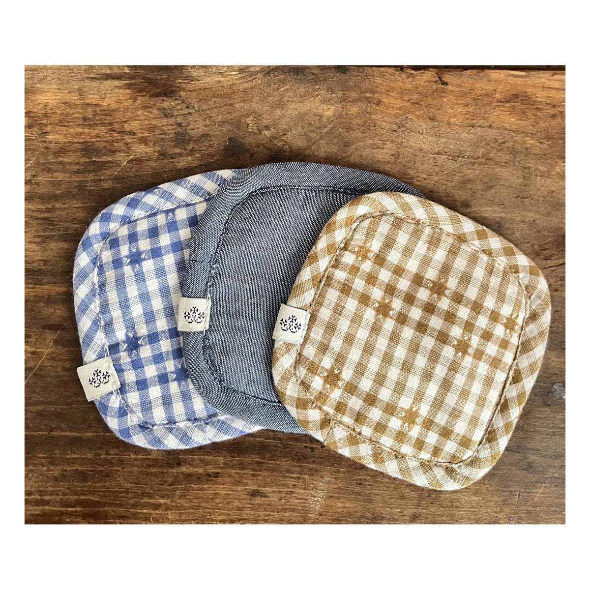 Editions Aimable - Dimitri Pantoffeln - 3er-Set | Blaues Chambray