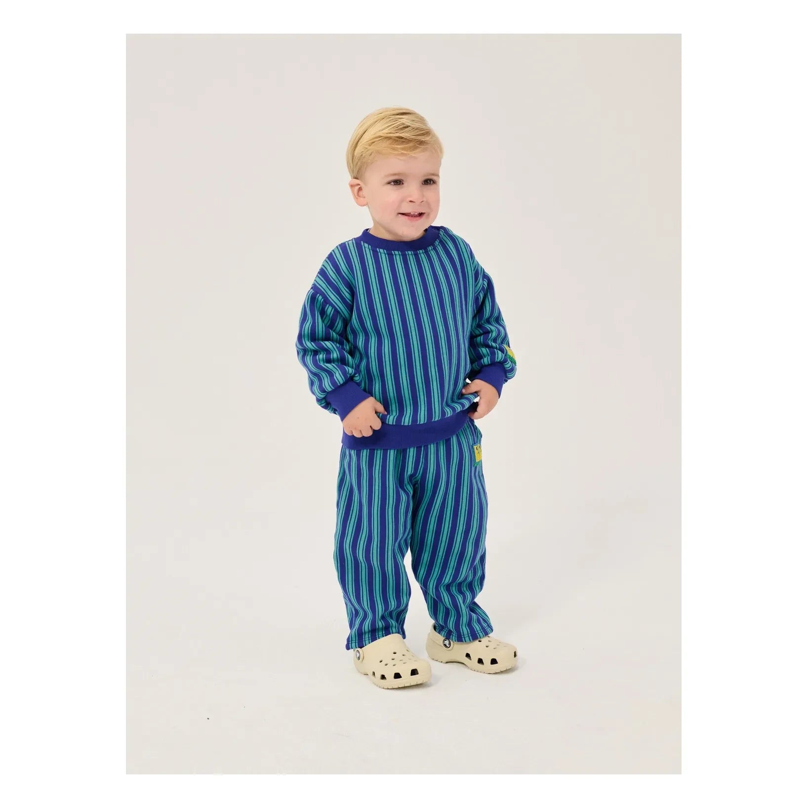 Bobo Choses – Gestreiftes Sweatshirt aus Bio-Baumwolle | Blau