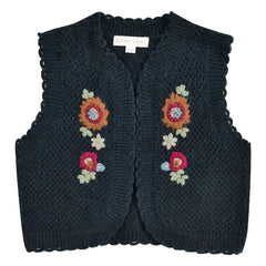 Louise Misha - Sylna Wollstrickjacke | Marine