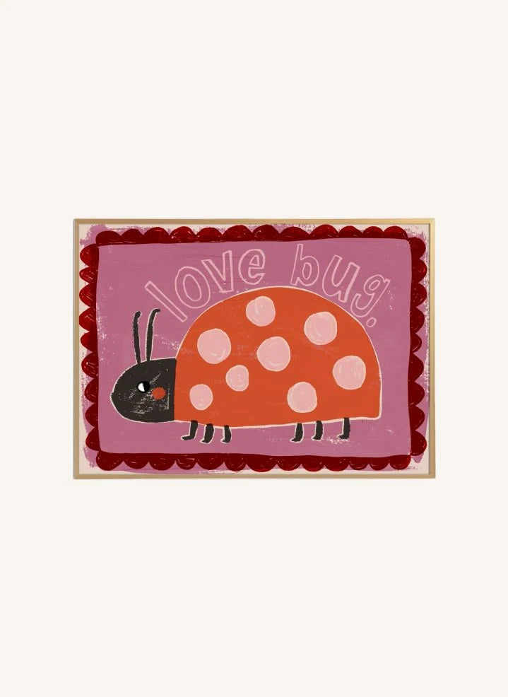 Studio Loco - "Love Bug" Poster | Rosa