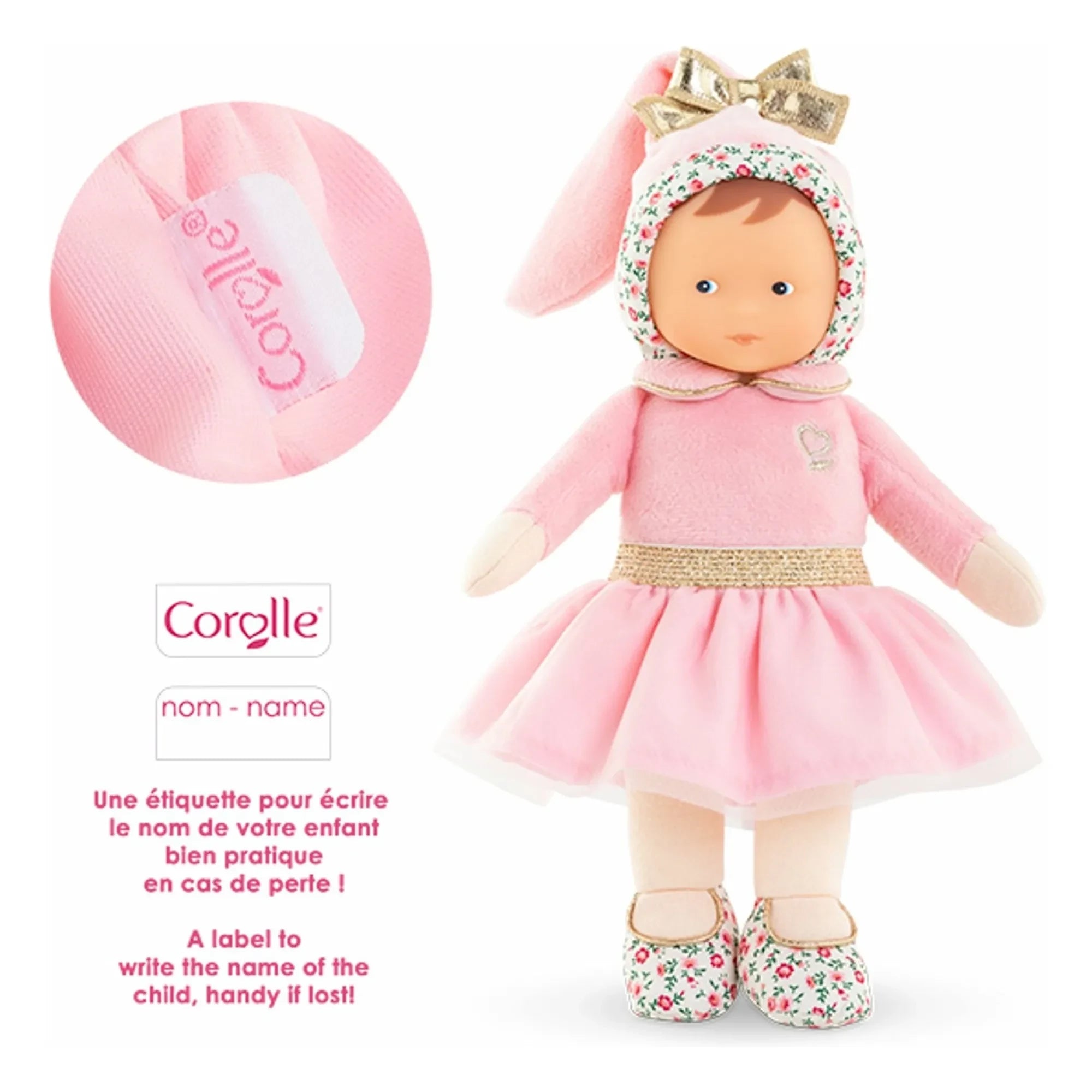 Corolle - Mein Kuscheltier - Miss Ballerine Rose Grenadine | Blasses Rosa