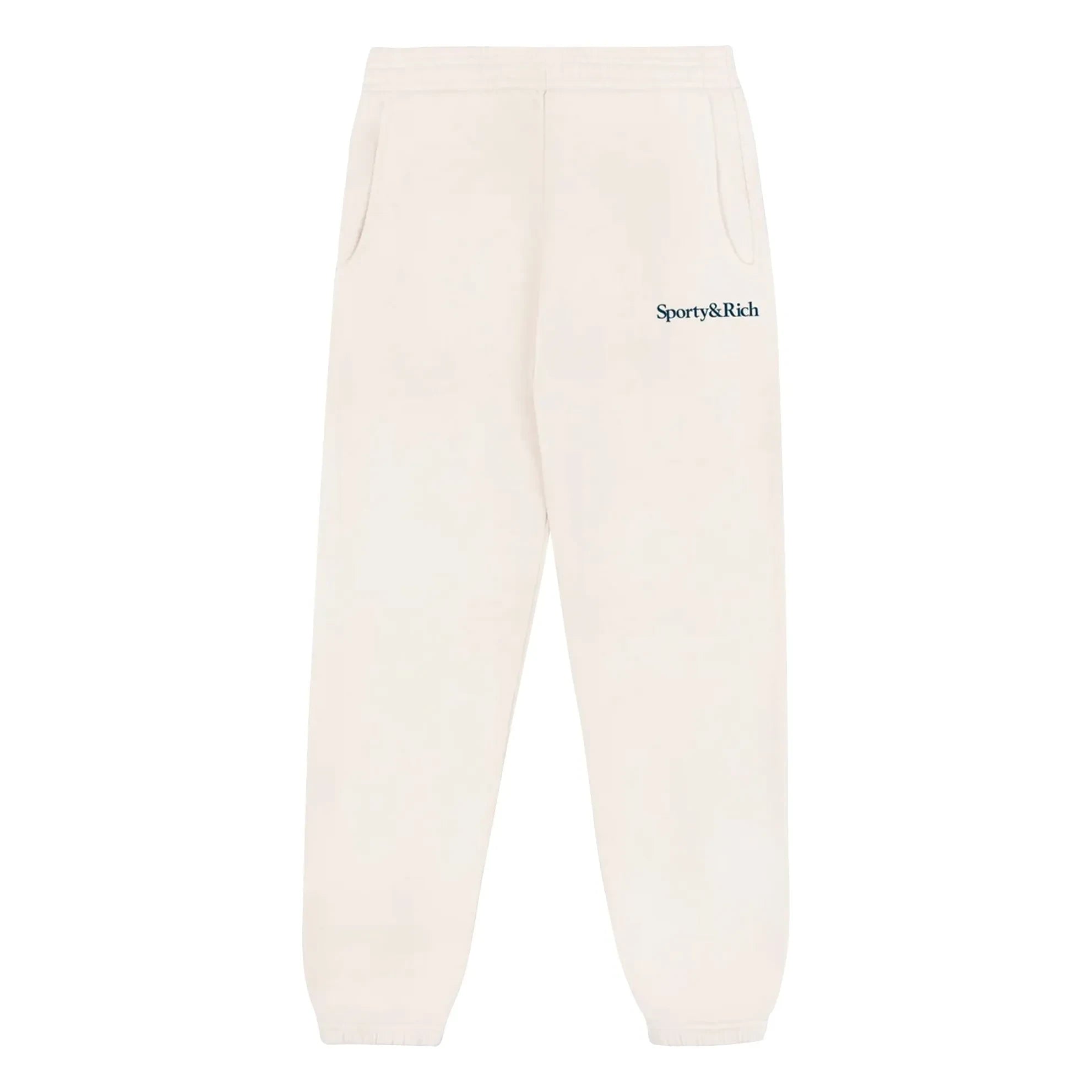 Sporty & Rich – Jogger Serif Logo | Creme