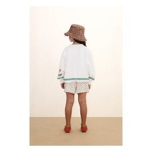 Tinycottons – Sweatshirt aus Bio-Baumwolle mit Blumenmuster | Weiß