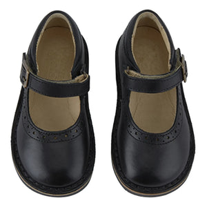 Young Soles – Martha Klettverschluss-Mary-Jane-Schuhe | Schwarz