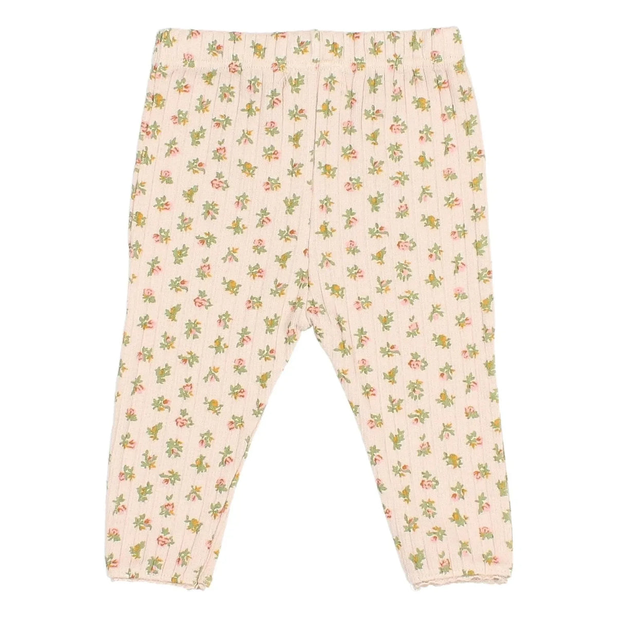 Búho - Floral Cottage gerippte Leggings | Hellrosa