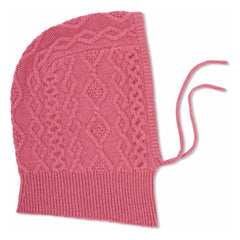 Bompard - Kaschmir-Zopfmuster-Balaclava | Zuckerrosa