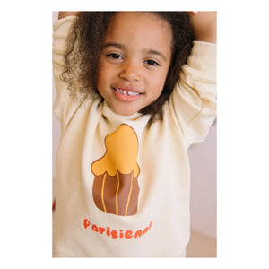 Studio Bohème - Bart Brioche organik pamuk sweatshirt | Soluk sarı