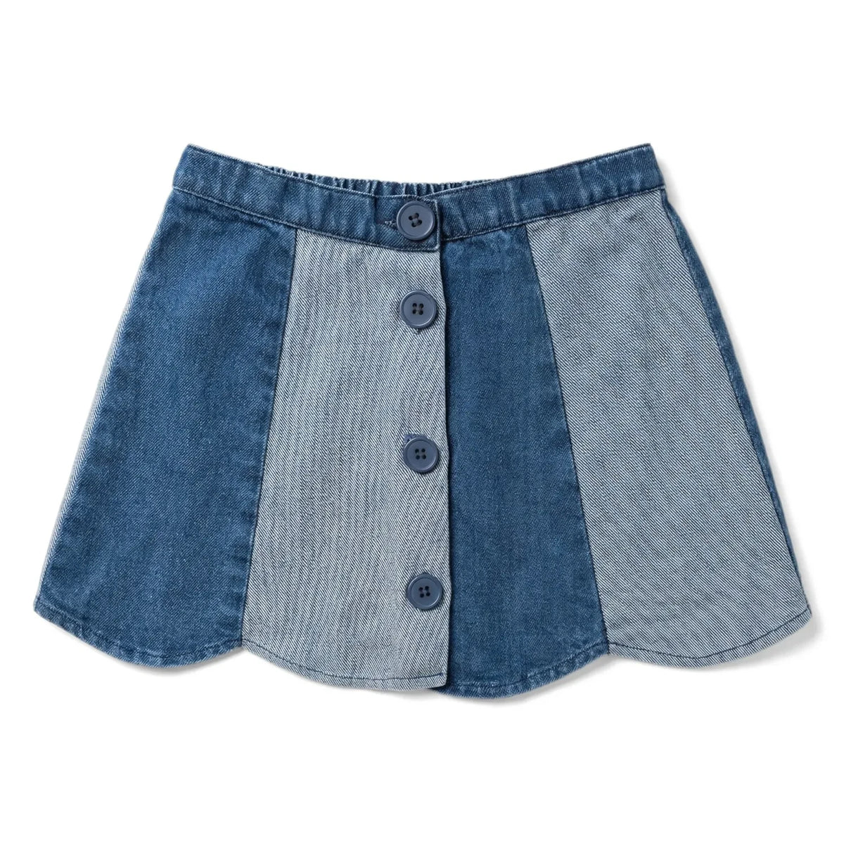 Louis Louise - Bloom Gestreifter Denimrock | Blau