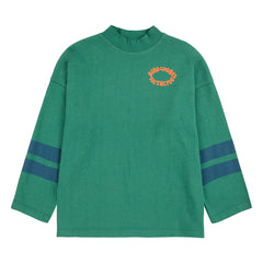 Bobo Choses - T-Shirt mit Stehkragen aus Bio-Baumwolle, Tic Tac Toe | Grün