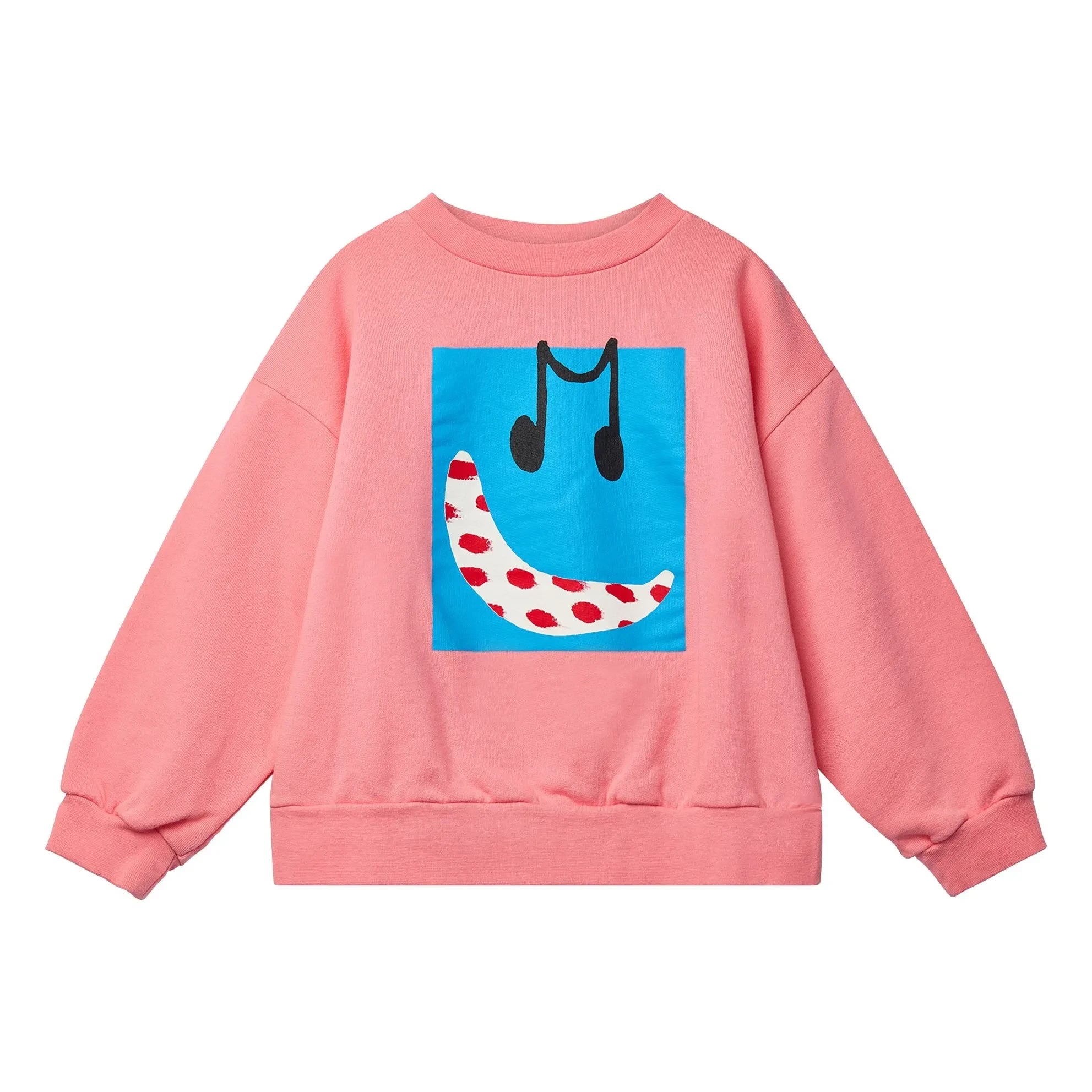 Wynken - Bravo Musique Sweatshirt aus Bio-Baumwolle | Rosa