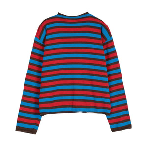Bobo Choses – Gestreifte Strickjacke aus Bio-Baumwolle | Rot