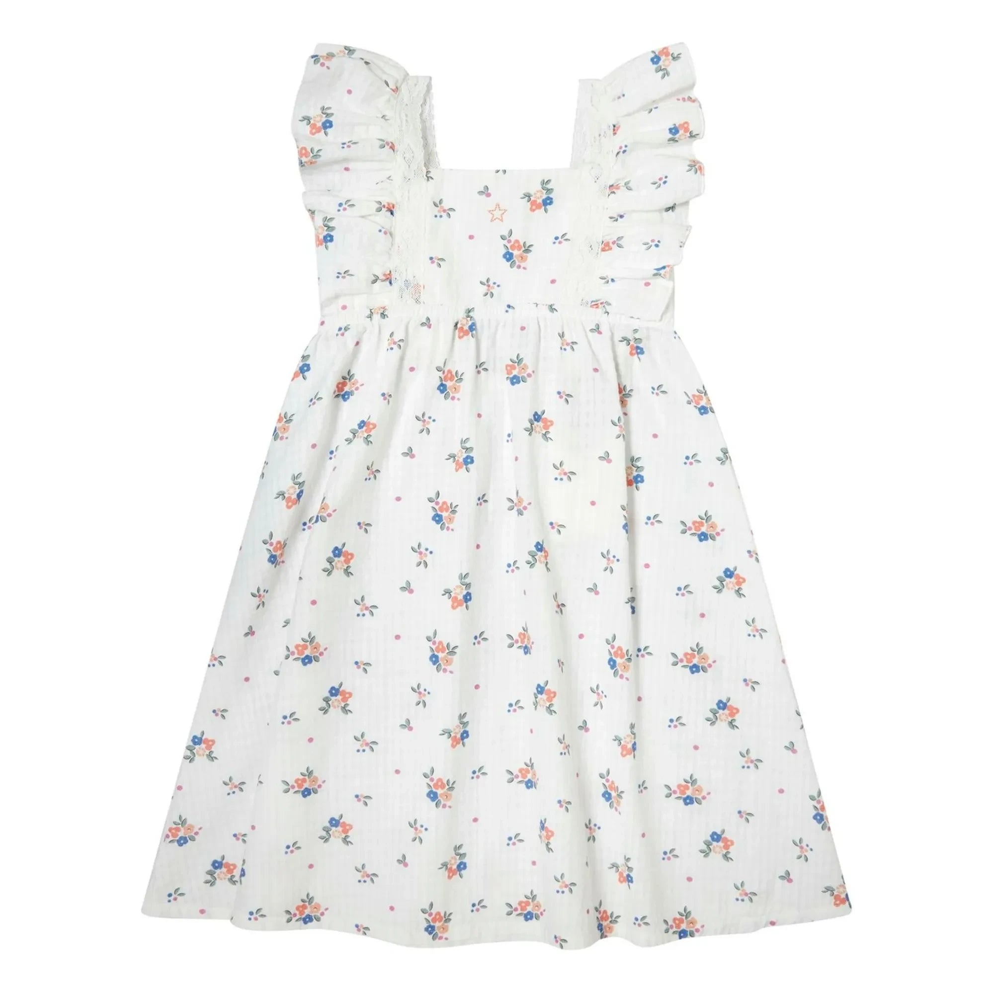 Tocoto Vintage - Blumenkleid | Weiß