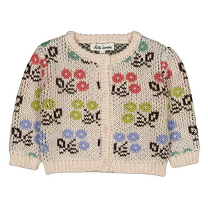 Hello Simone - Jeannette Çiçek Desenli Hırka | Krem
