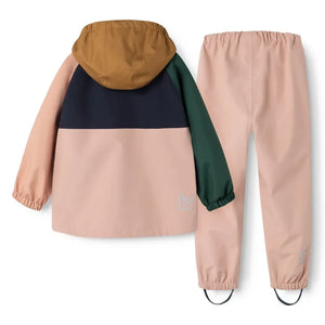 Liewood - Pedia Colorblock-Regen-Set aus recycelten Fasern | Rosa
