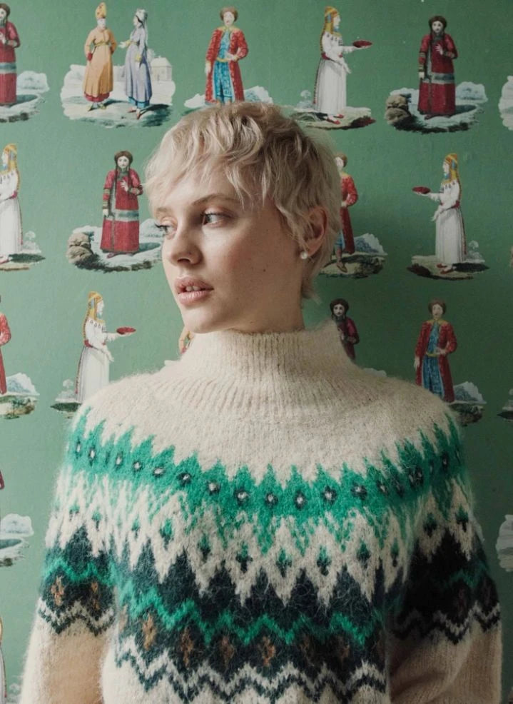 Emile et Ida - Ecrin Jacquard Pullover | Ecru