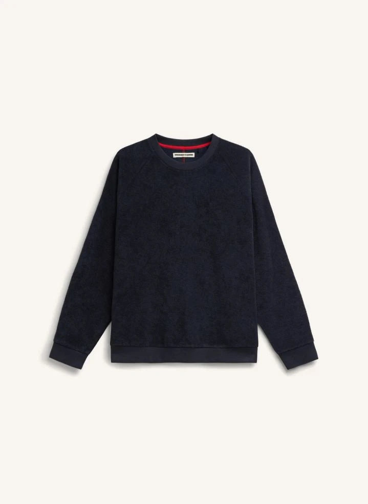 Homecore - Aquae Baumwoll-Sweatshirt | Marineblau