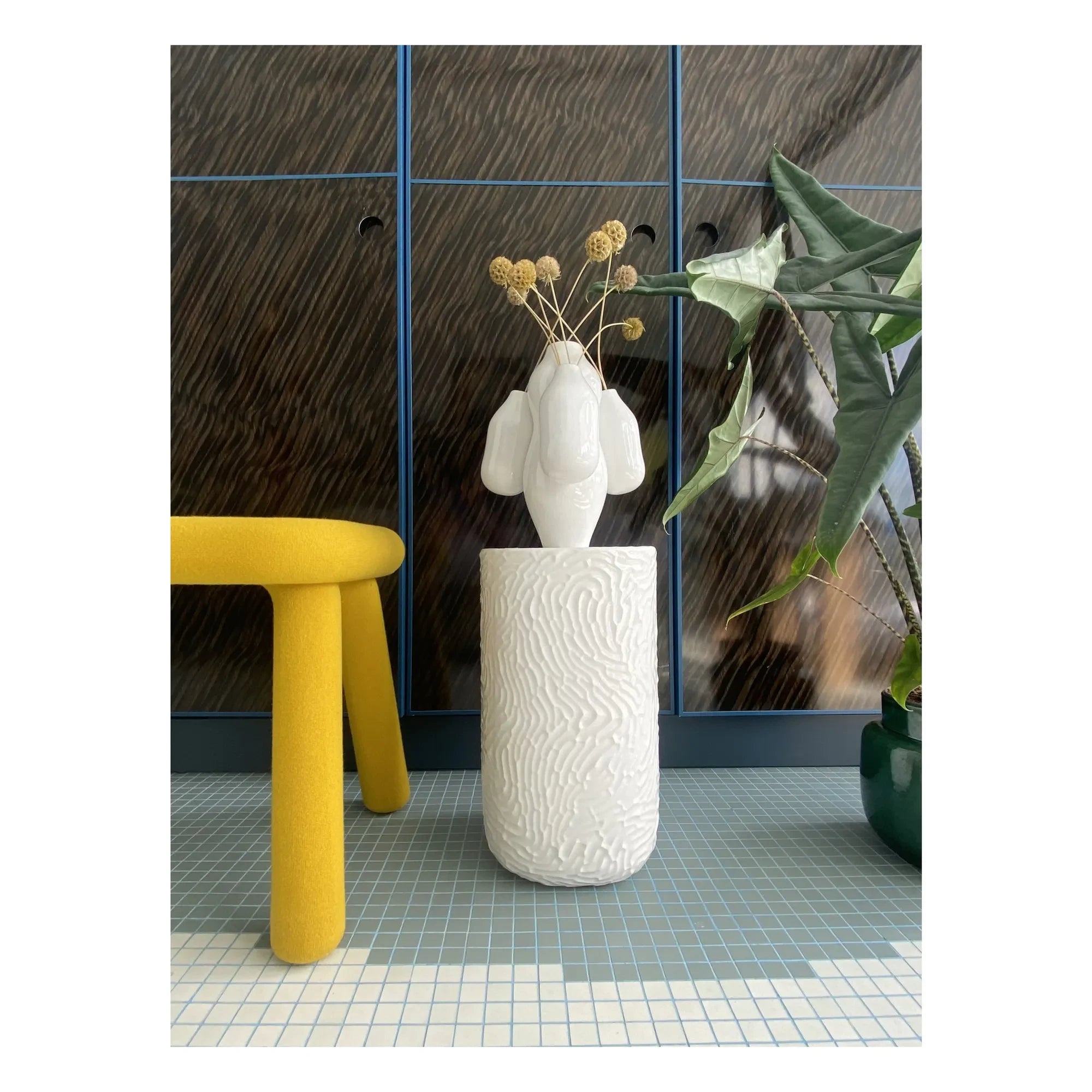 Moustache - Allpa Minivase - Jean-Baptiste Fastrez | Weiß