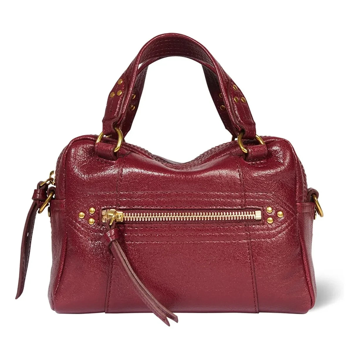 Jérôme Dreyfuss - Lucky Bowling Mini Ziegenleder Tasche | Bordeaux