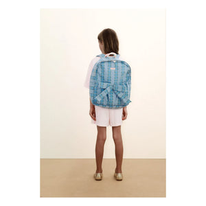 Tinycottons - Jeans-Blumen-Rucksack | Blau