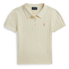 Ralph Lauren – Feinstrick-Poloshirt | Creme