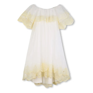 Chloé – Besticktes Kleid | Weiß
