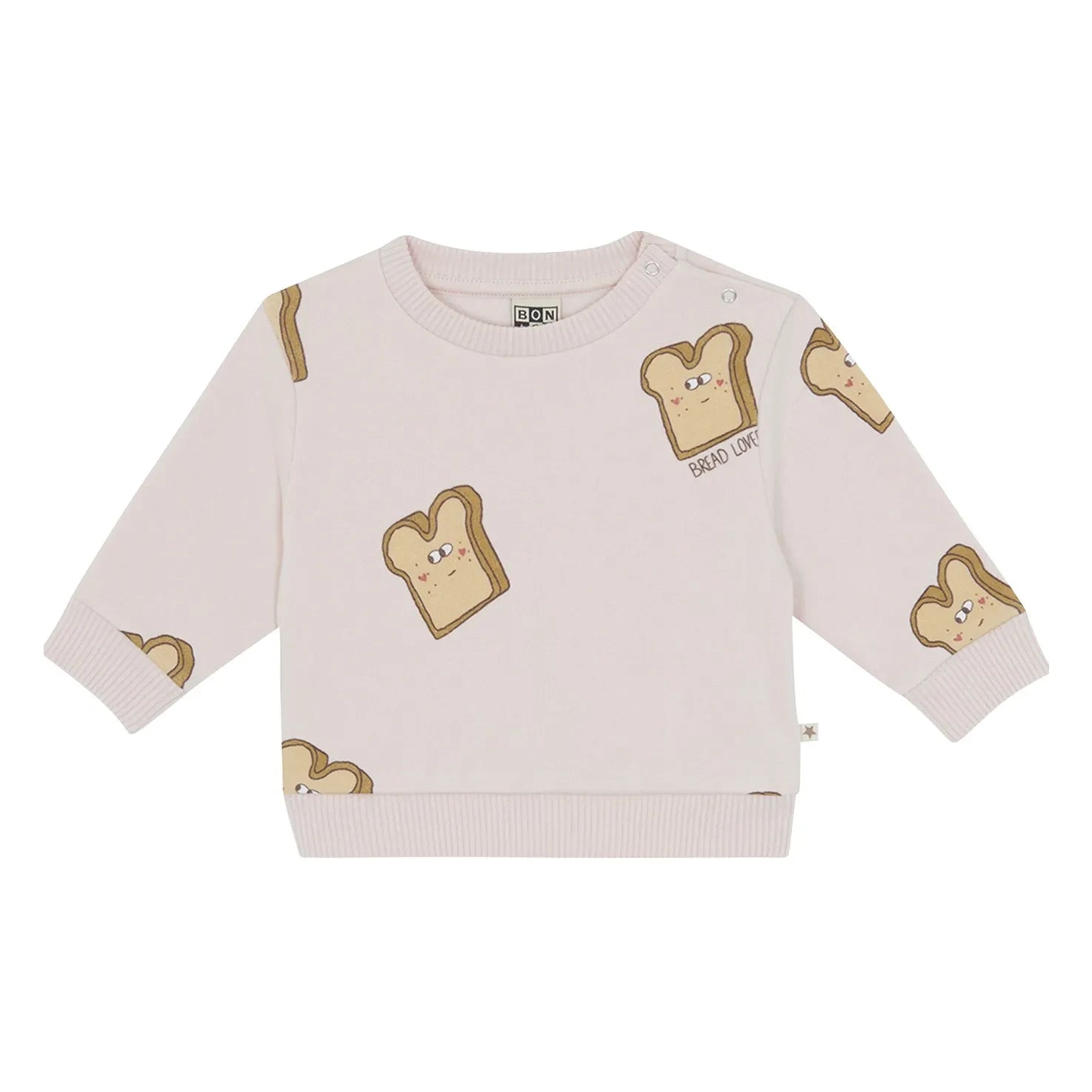 Bonton - Pinkes Smily Bread Sweatshirt