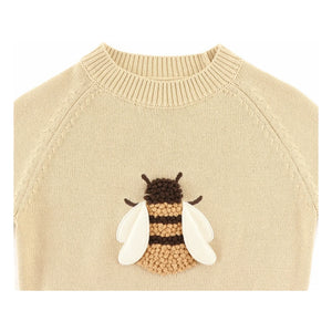 Donsje - Valenthe Abeille Bio-Baumwoll Pullover | Hellgelb