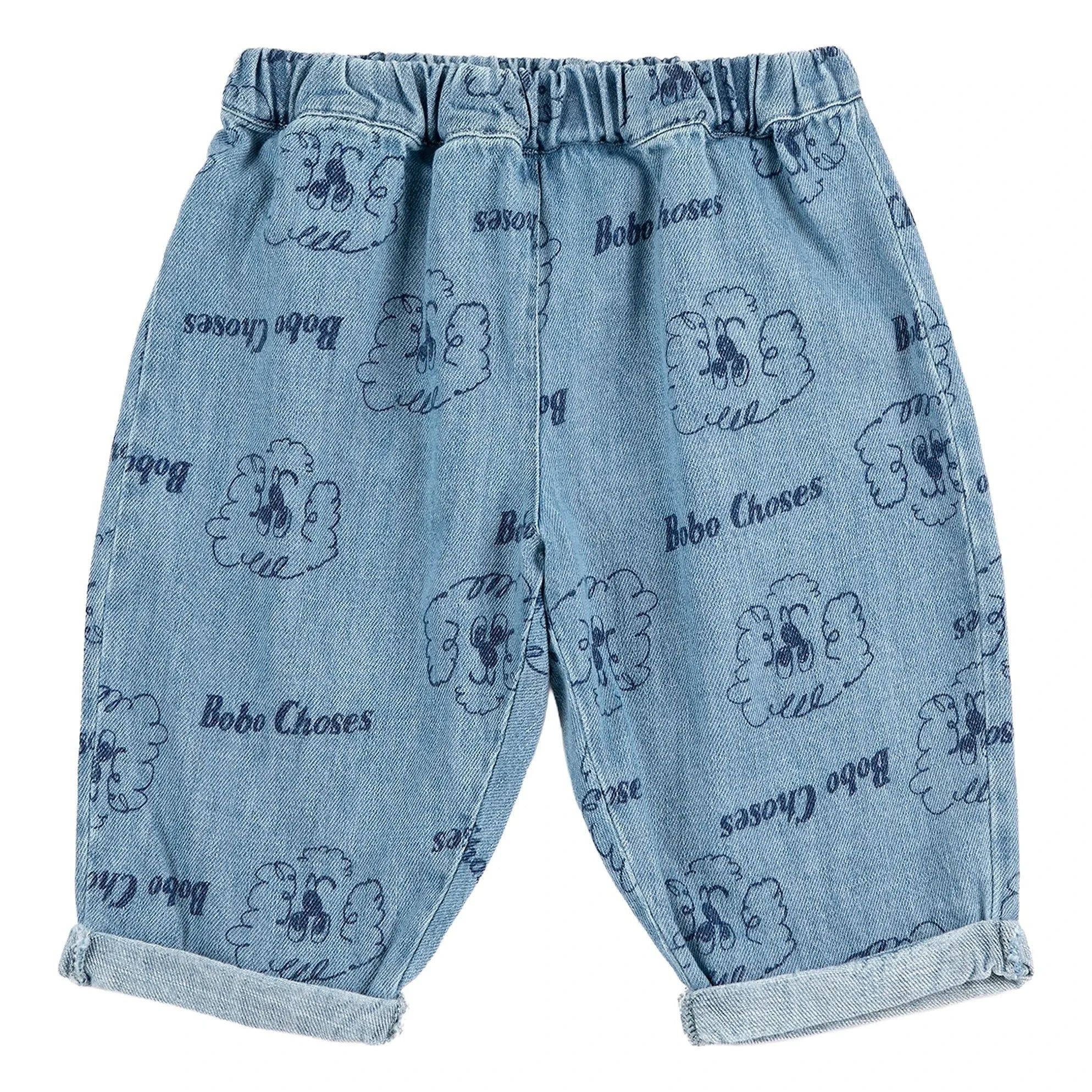 Bobo Choses - Bio-Baumwolle Baby Hund Jeanshose | Blau