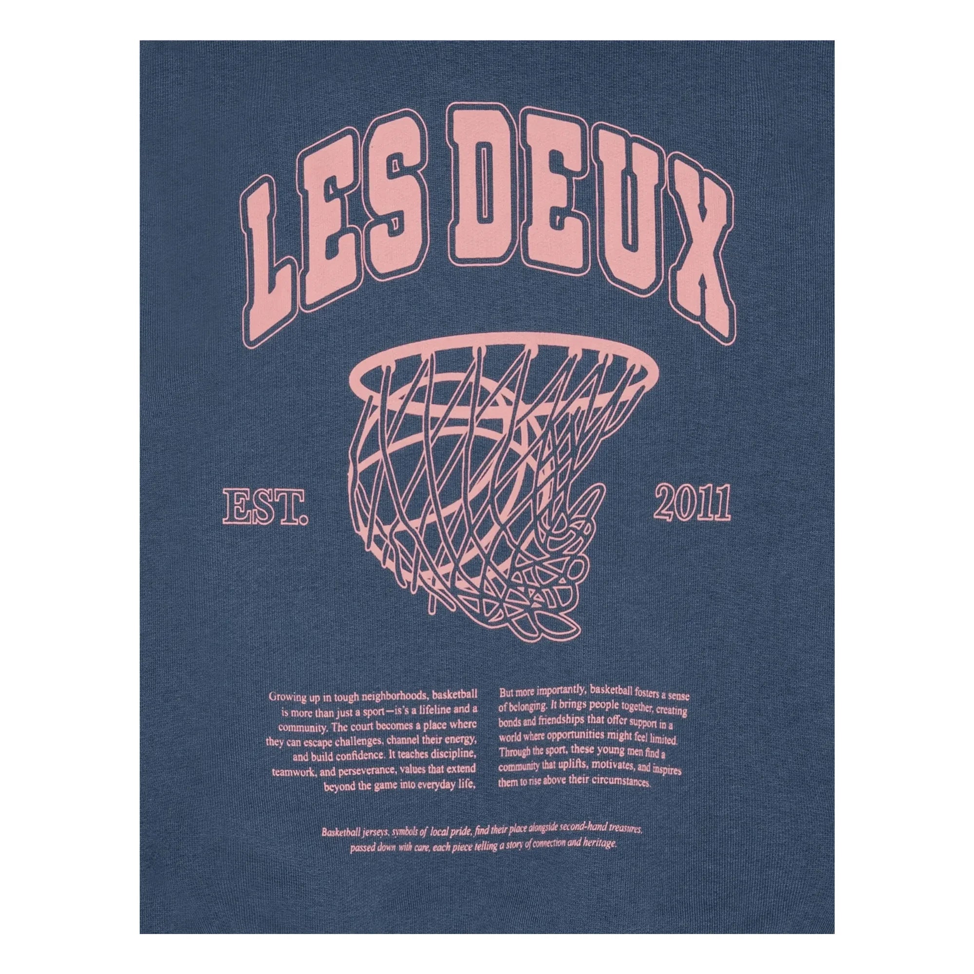 Les Deux - Hoop Sweat Bio-Baumwolle | Blau
