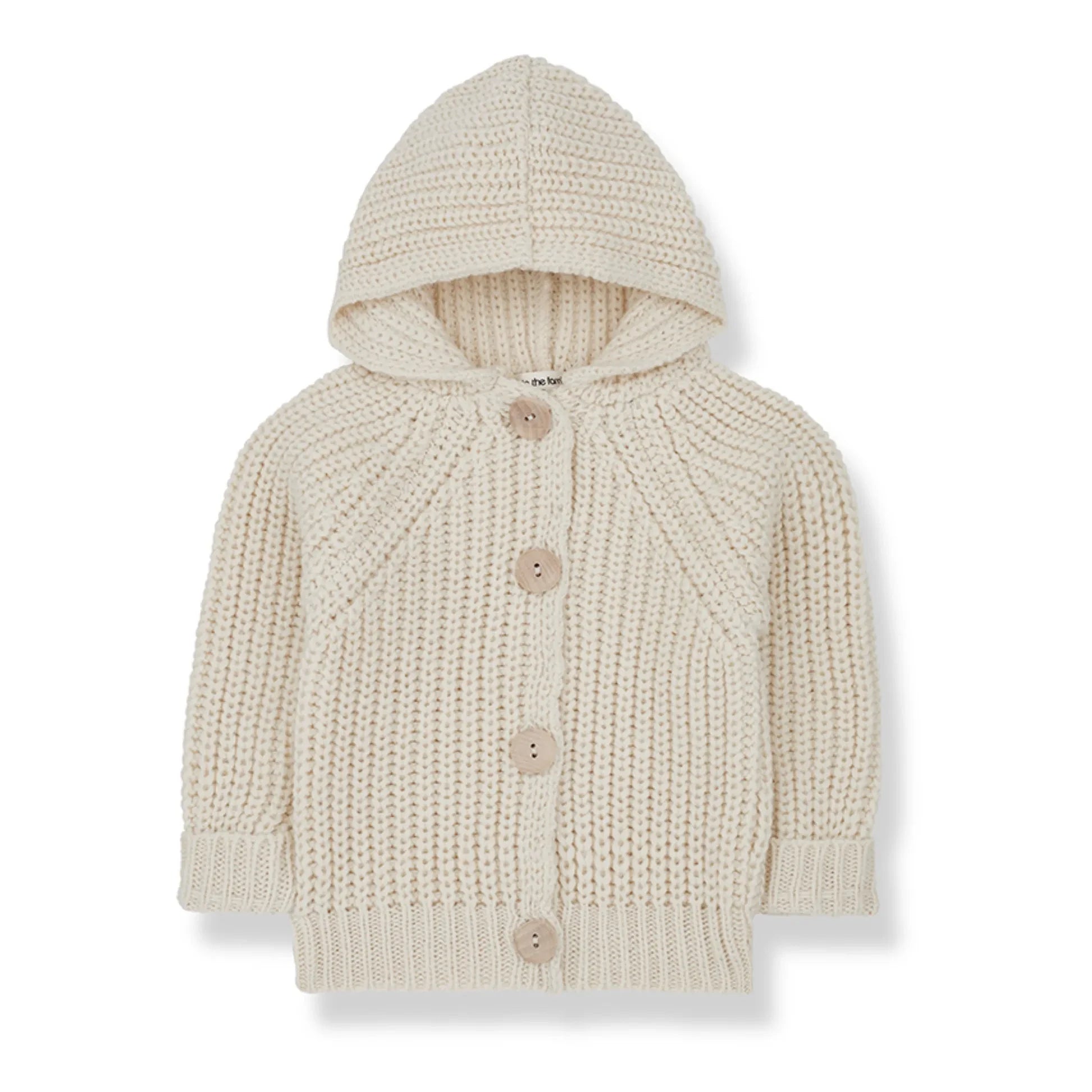 1+ in the family - Ross Strick-Kapuzenjacke | Ecru