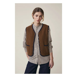 Moismont - Angèle Hırka No. 232, Merinos Yünü | Kahverengi