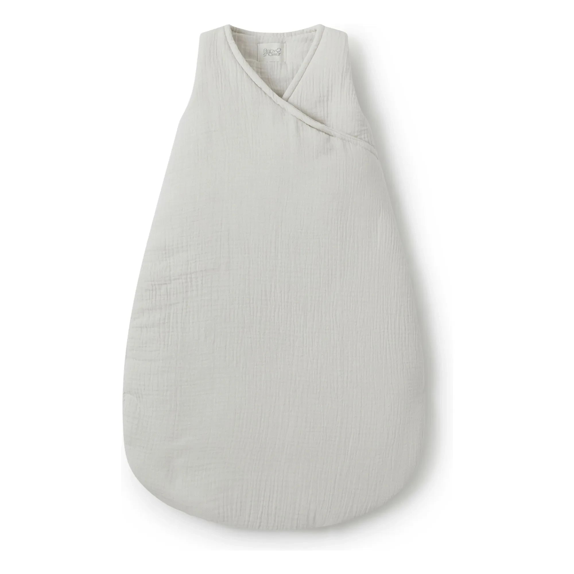 Babyshower - Baumwoll-Musselin-Schlafsack | Hellgrau