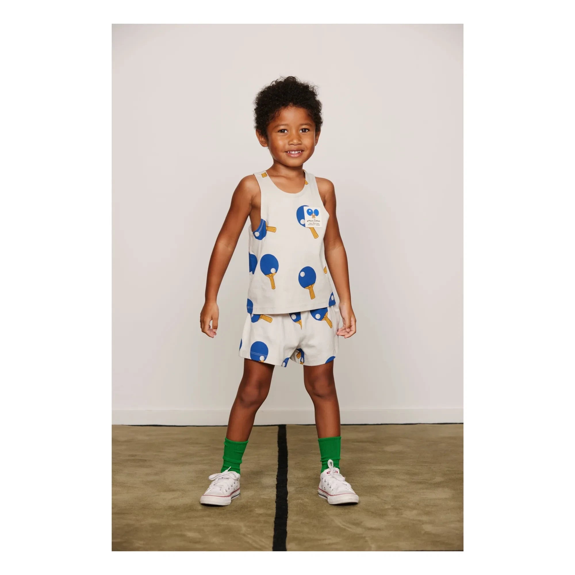 Mini Rodini – Bio-Baumwolle Ping Pong Shorts | Grau