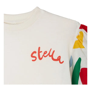 Stella McCartney Kids - Stella Fleuri T-Shirt | Elfenbein