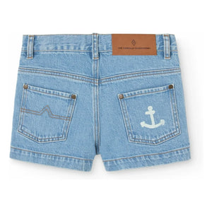The Animals Observatory – Denim Pig Bio-Baumwollshorts | Blau