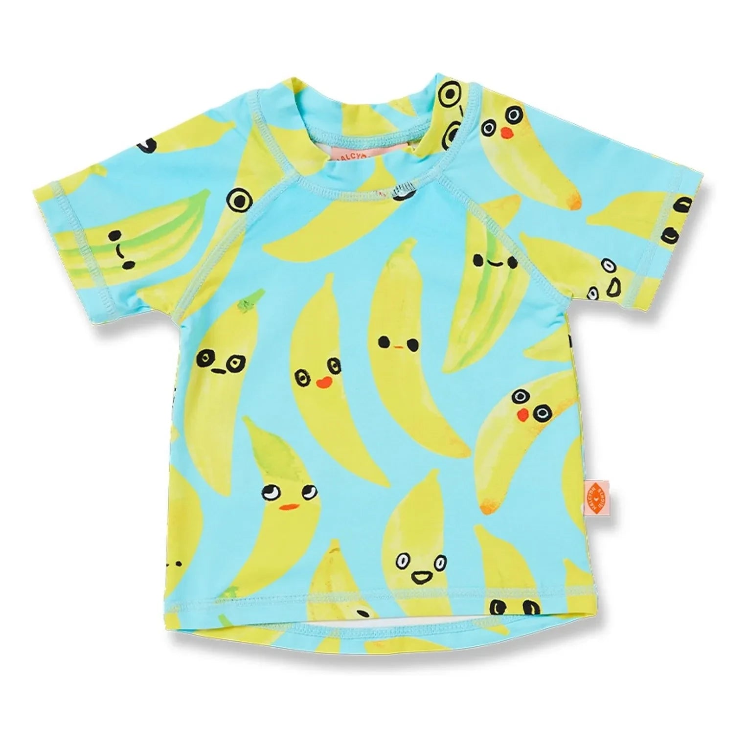 Halcyon Nights - Anti-UV Badeshirt Banana Recycelte Fasern | Türkis