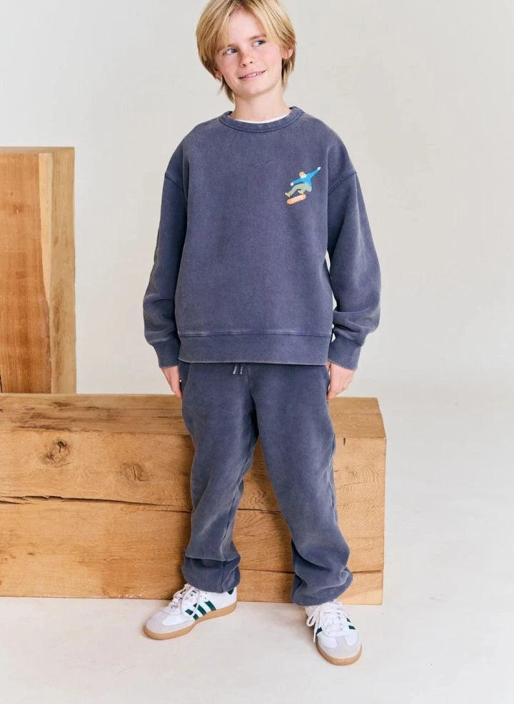 AO76 - Jogger Roman SW Recycelte Baumwolle | Kohlegrau
