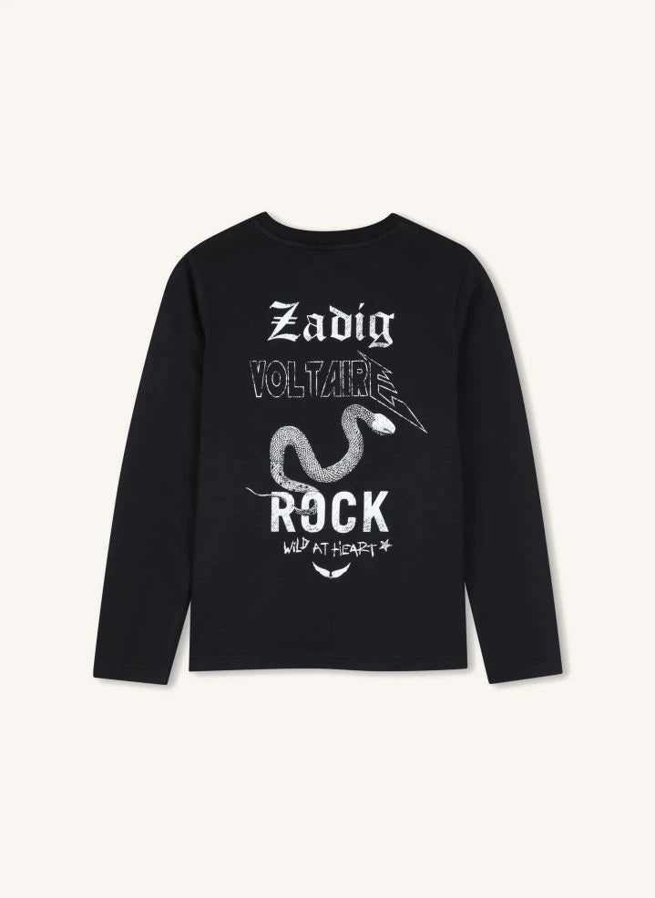 Zadig & Voltaire - Voltaire Bio-Baumwoll-T-Shirt | Schwarz