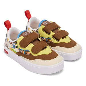 Hello Hossy - San Francisco Sneaker mit Kratz-Detail | Braun