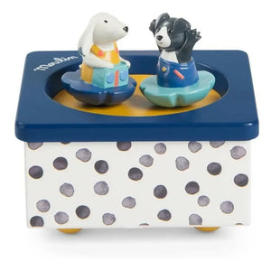 Moulin Roty - Spieluhr Puce und Pilou | Blau