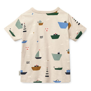Liewood - Apia Bateaux T-Shirt aus Bio-Baumwolle | Beige