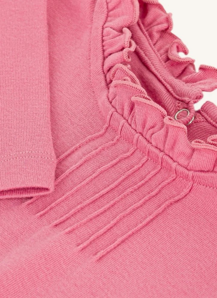 Petit Bateau - T-Shirt mit Kragen aus Bio-Baumwolle | Rosa