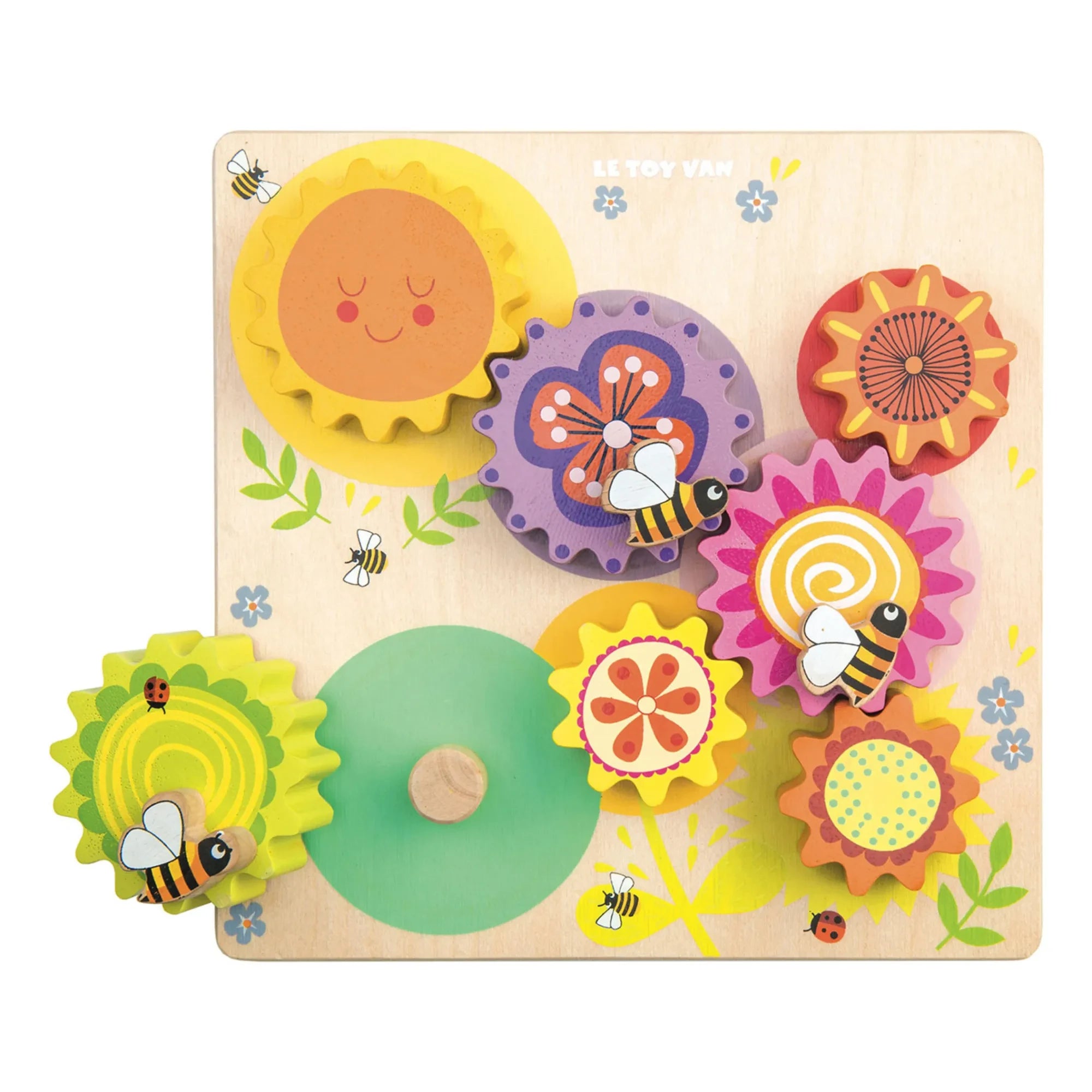Le Toy Van - Bienen & Blumen Holz Zahnräder