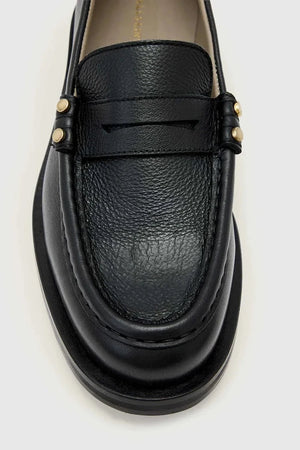 AllSaints Kadın Deri Loafer Bloom Stud Loafer