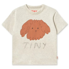 Tinycottons – Bio-Baumwoll-T-Shirt mit Hundemotiv | Heather Beige