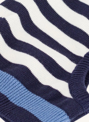 Petit Bateau - Çizgili balaklava | Gece mavisi