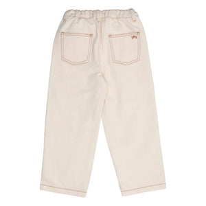 the new society - Baggy Jeans aus Bio-Baumwolle | Ecru