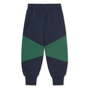 Tinycottons – Jogginghose aus Bio-Baumwolle mit Farbblock-Design | Marineblau