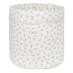 Babyshower - Olive Bloom Spielzeug Aufbewahrungskorb | Ecru