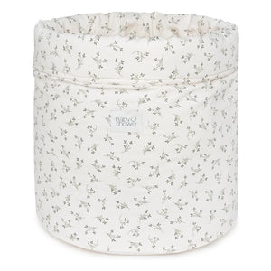 Babyshower - Olive Bloom Spielzeug Aufbewahrungskorb | Ecru